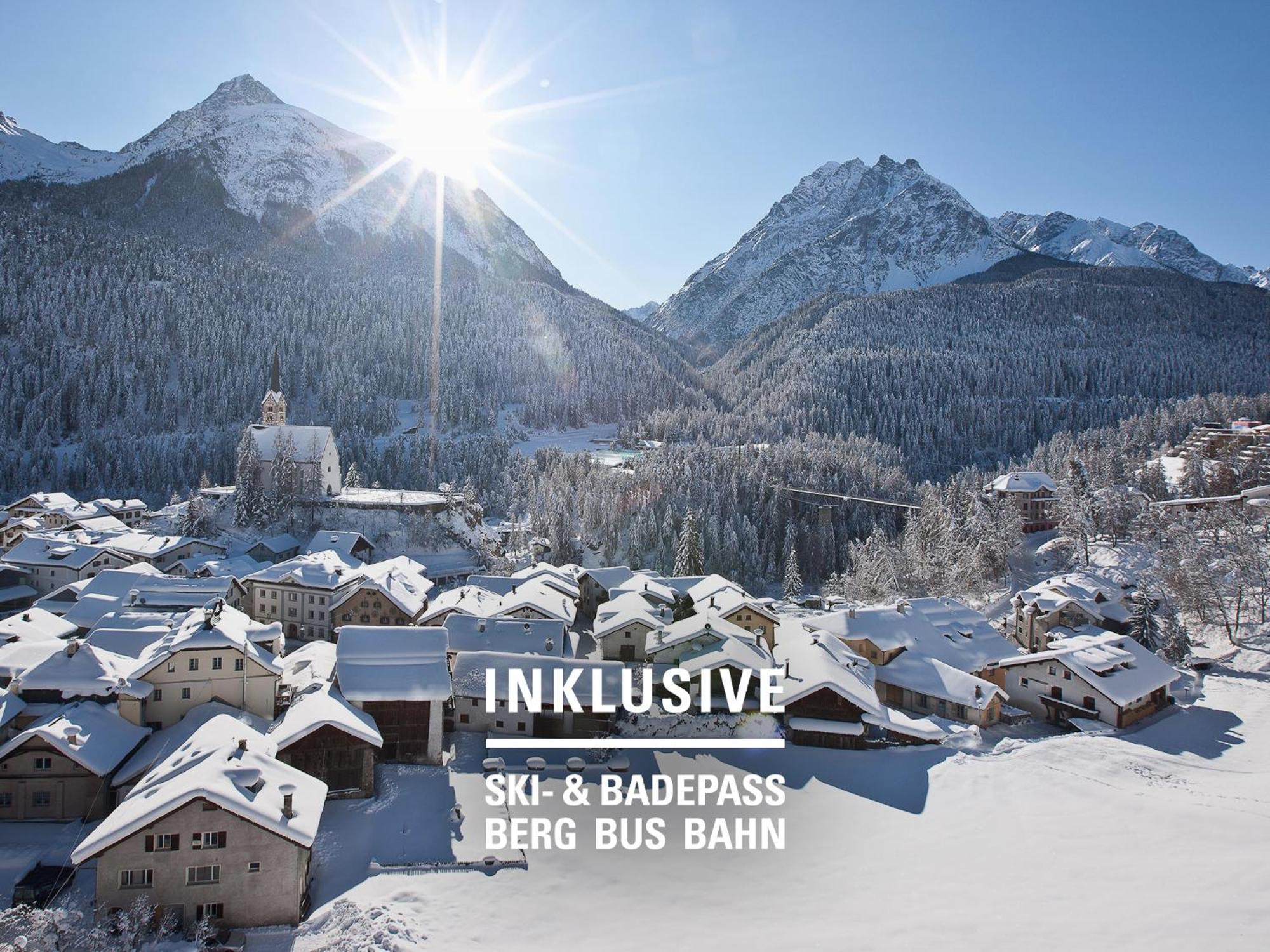 Badehotel Belvair Scuol Exteriör bild