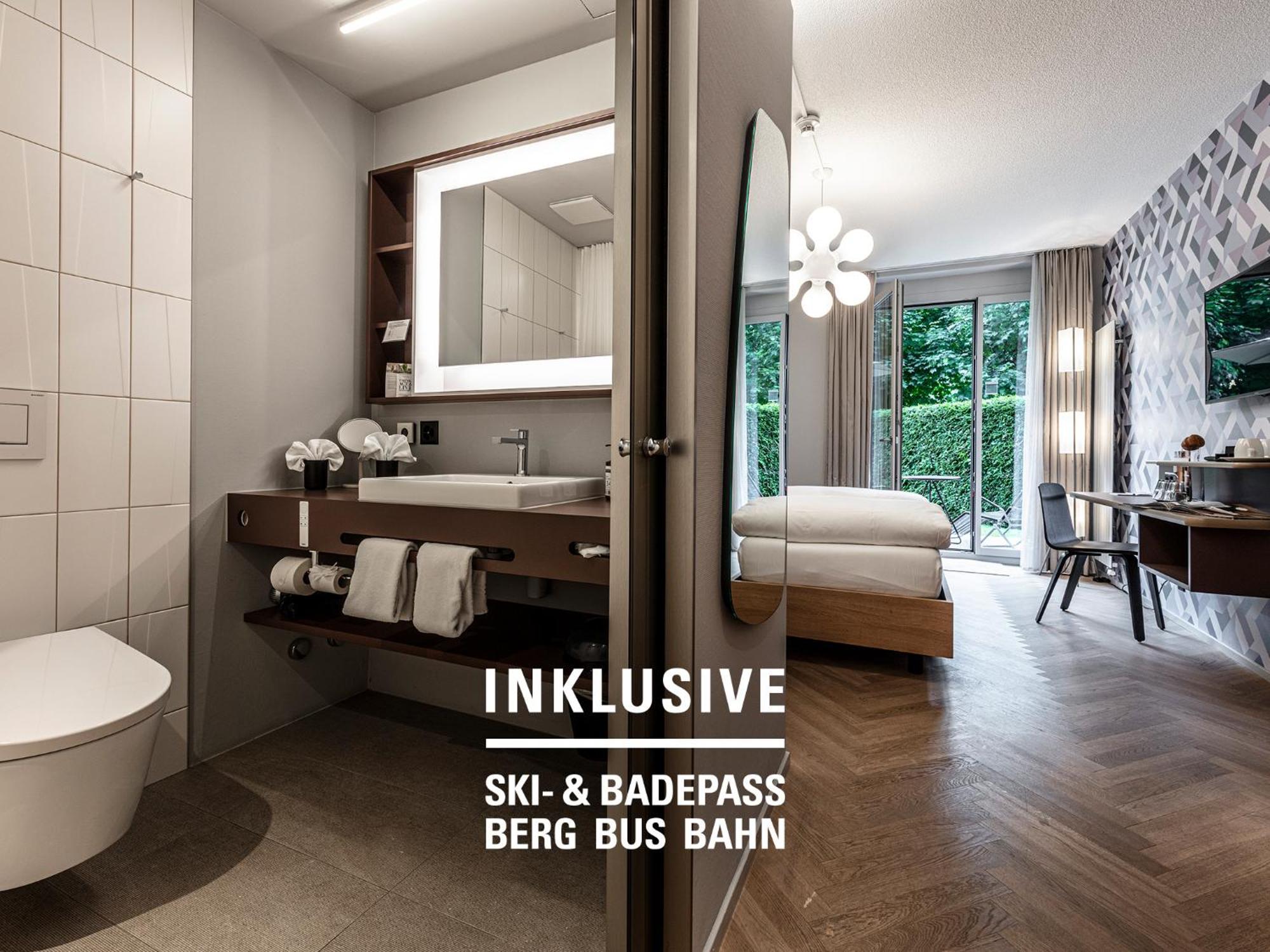Badehotel Belvair Scuol Exteriör bild